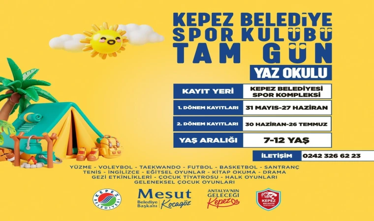 Kepez Belediyesi’nden çocuklara tam gün ’Yaz okulu’