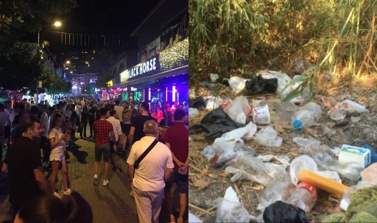 ALANYA’DA ÇÖPLER TEPKİ TOPLADI