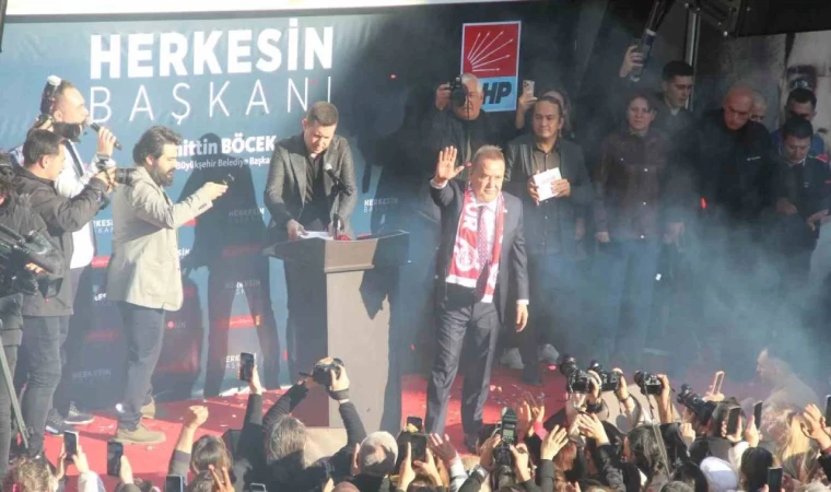Başkan Muhittin Böcek'e destek mitingi!