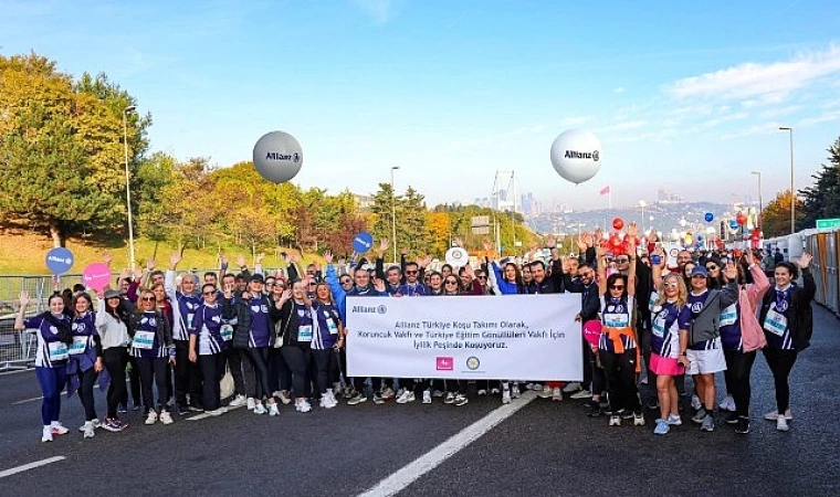 Allianz Türkiye Gönüllüleri, İstanbul Maratonu’nda iyilik peşinde koştu