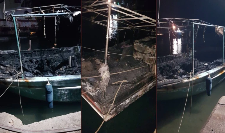 Antalya’da düşen yıldırım 3 tekneyi küle çevirdi