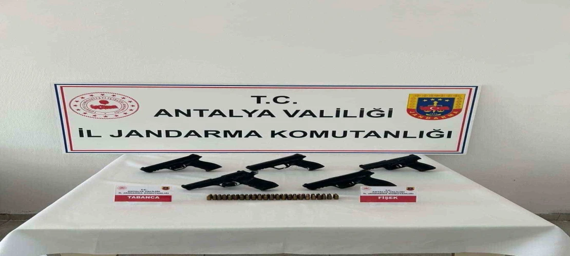 Antalya’da kaçak silah operasyonu