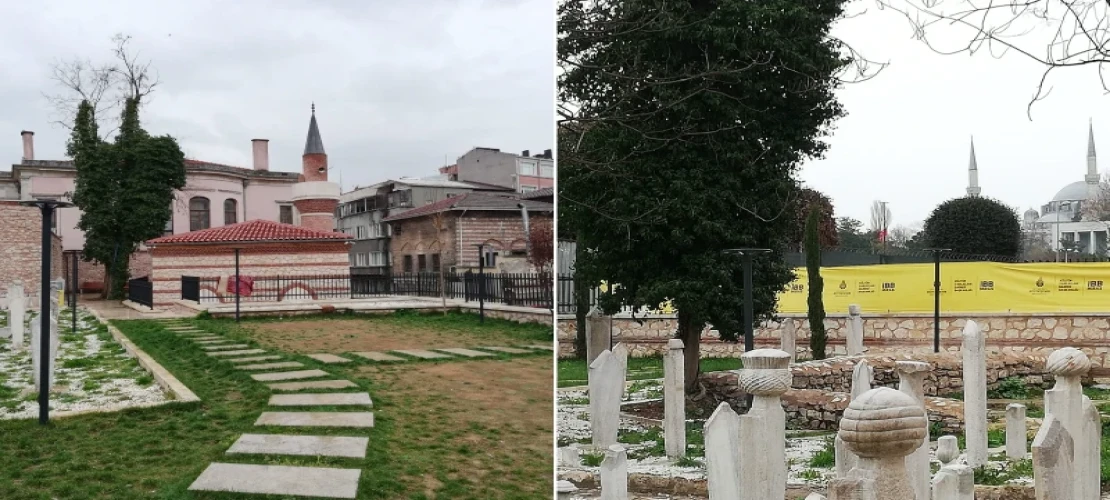 Fatih'teki tarihi hazirede 7 mezar taşı tahrip edildi