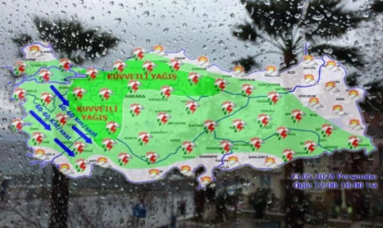 71 ile ’kuvvetli yağış’ uyarısı