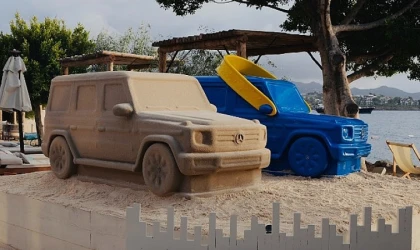 'Sand Carstle’ eseri Mercedes-Benz ve Pilevneli Gallery iş birliğiyle MOMO Bodrum’da