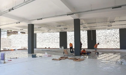 Dereköy’de çok amaçlı salon inşaatında sona doğru