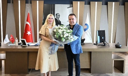 Rektör Özlenen Özkan’dan Başkan Muhittin Böcek’e ziyaret
