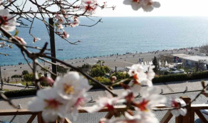 Antalya şubatta baharı yaşadı
