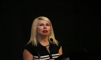 Rektör Özkan bayramlaşma töreninde gözyaşlarına hakim olamadı