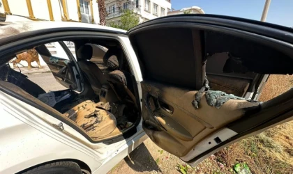 Antalya’da iş adamının lüks otomobiline saldırı