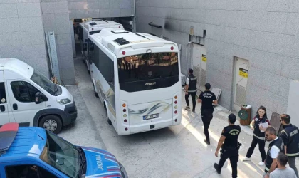 Zimmet operasyonunda şüpheliler adliyeye sevk edildi